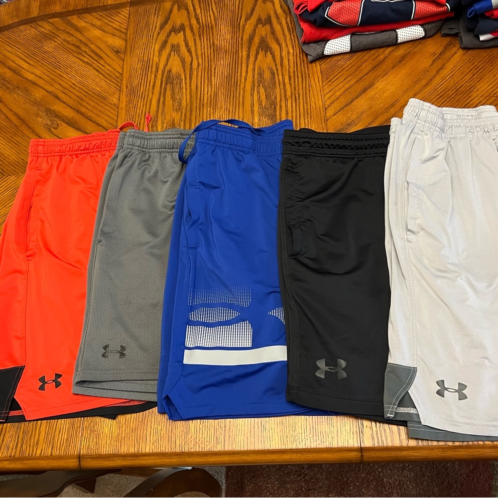 Lot of 5 Under Armor shorts